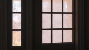Czym zasłonić szyby w drzwiach pokojowych