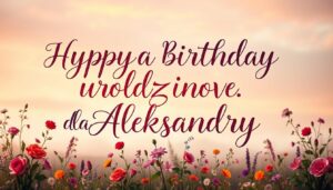 Życzenia urodzinowe dla aleksandry