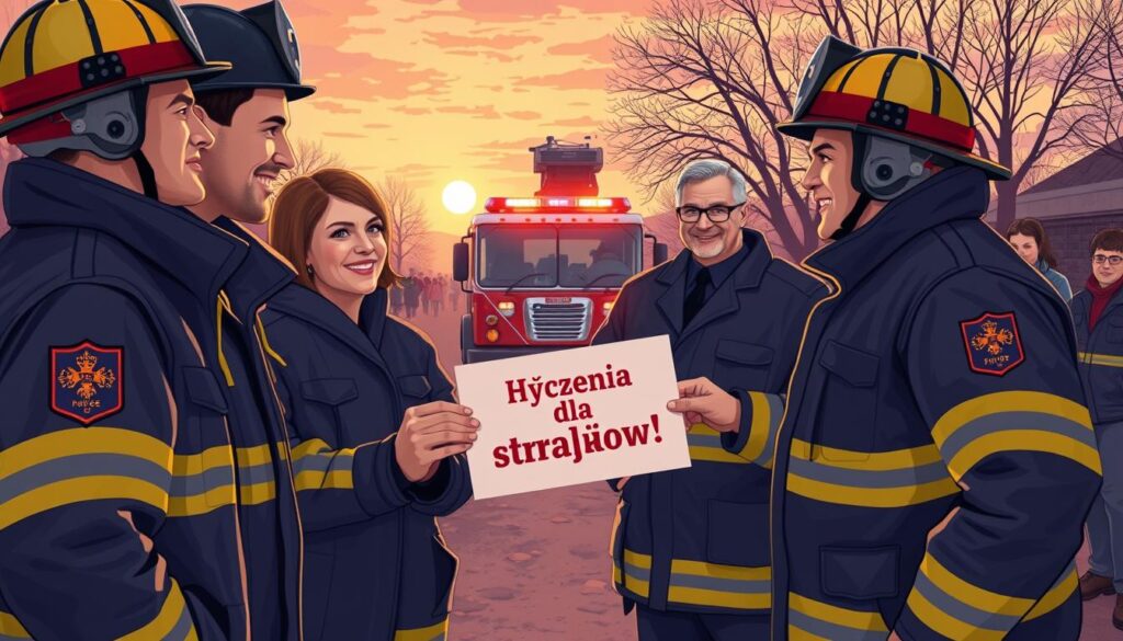Życzenia dla strażaków